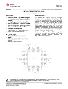 TRF371135 Integrated IQ Demodulator (Rev. A)