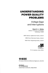 understanding power quality problems