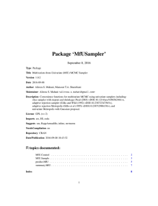 Package `MfUSampler`