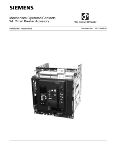 Mechanism Operated Contacts