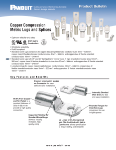 Copper Compression Metric Lugs and Splices