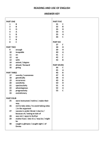 reading and use of english answer key
