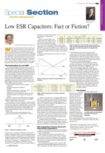 Low ESR Capacitors: Fact or Fiction?