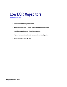 Low ESR Capacitors