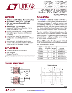 LTC2856-1 - 20Mbps and Slew Rate Limited