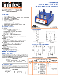 TRS SERIES DIGITAL ENCAPSULATED CYCLE TIME DELAY