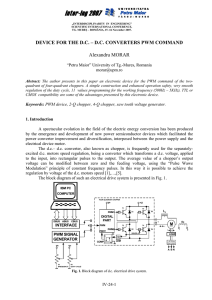 PWM generator for the two or four quadrant