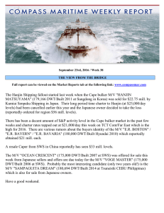 weekly market report - Compass Maritime Services