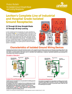 Leviton`s Complete Line of Industrial and Hospital Grade Isolated