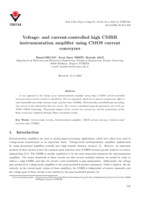 Voltage- and current-controlled high CMRR