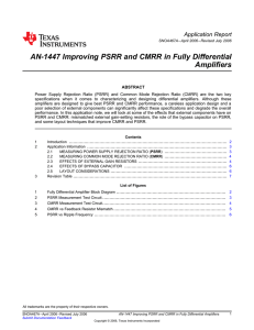 AN-1447 Improving PSRR and CMRR in Fully