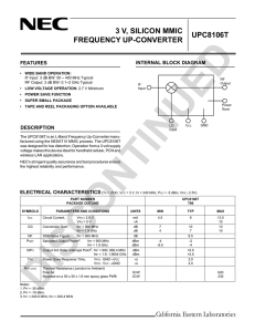 3 V, SILICON MMIC FREQUENCY UP