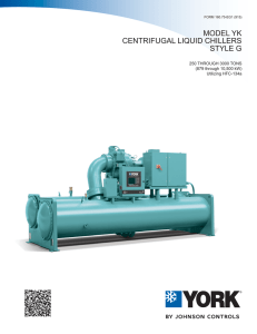 YK Style G Centrigual Liquid Chiller Engineering Guide (Form