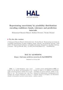 Representing uncertainty by possibility distributions - ENAC