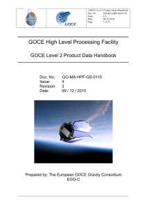 GOCE Level 2 Product Data Handbook