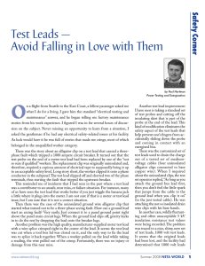 Test Leads — Avoid Falling in Love with Them