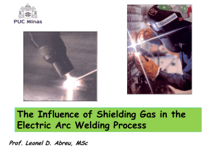 The Influence of Shielding Gas in the Electric Arc Welding Process