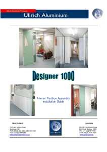 Interior Partition Assembly Installation Guide