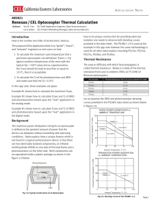 Renesas/CEL Optocoupler Thermal Calculation