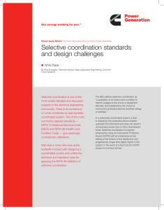 Selective coordination standards and design challenges