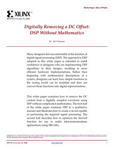 Digitally Removing a DC Offset: DSP Without Mathematics