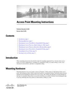 Access Point Mounting Instructions