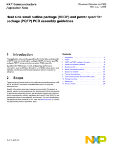 AN2388, Heat sink small outline package (HSOP) and power quad