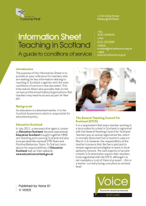 Teaching in Scotland Conditions of Service Aug 2015.indd