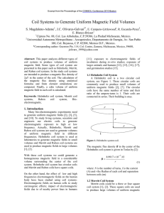 Coil Systems to Generate Uniform Magnetic Field Volumes