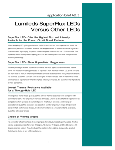 Lumileds SuperFlux LEDs Versus Other LEDs