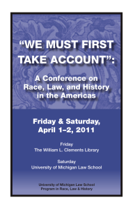 “WE MUST FIRST TAKE ACCOUNT”: