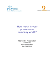 How much is your pre-revenue company worth?