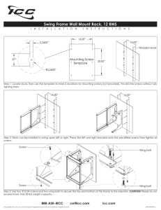 Swing Frame Wall Mount Rack, 12 RMS