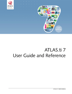ATLAS.ti 7 User Guide and Reference