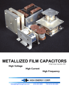 METALLIZED FILM CAPACITORS