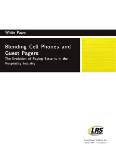 Blending Cell Phones and Guest Pagers