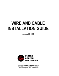 WIRE AND CABLE INSTALLATION GUIDE