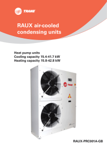 Heat pump units Cooling capacity 15.4