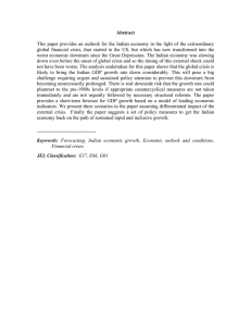 Abstract This paper provides an outlook for the Indian