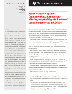 Power Protection System: Design