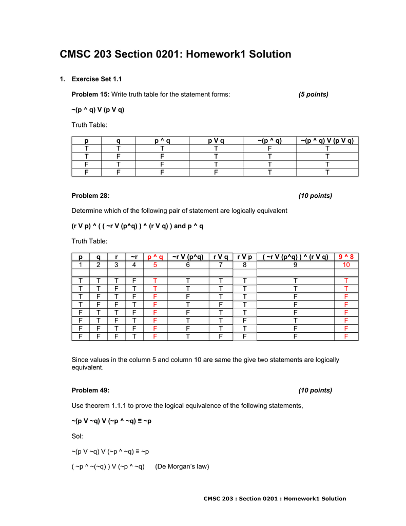 Cmsc 3 Section 01 Homework1 Solution