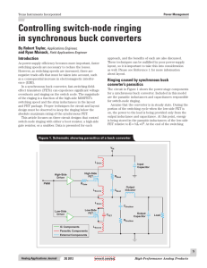 Controlling switch-node ringing in synchronous buck converters