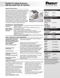 PanZone® In-Ceiling Enclosures with Gas-Assist Door Air