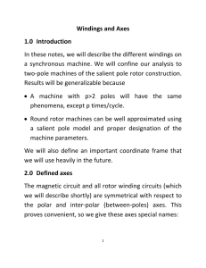 Windings and Axes 1.0 Introduction In these notes, we will describe