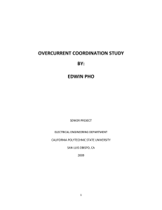 Overcurrent Coordination Study