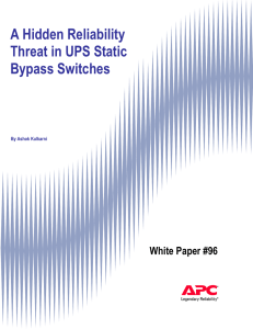 A Hidden Reliability threat in UPS Static Bypass Switches