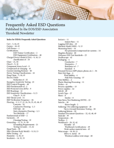Frequently Asked ESD Questions