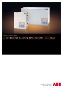Distributed busbar protection REB500