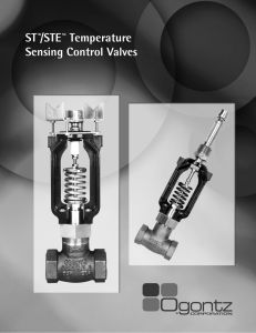 ST™/STE™ Temperature Sensing Control Valves