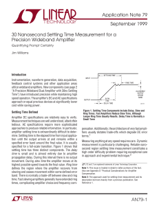 AN79 - 30 Nanosecond Settling Time